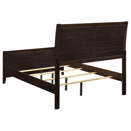  Coaster Furniture Carlton 202091KW Wood California King Panel Bed - Cappuccino IMAGE 3