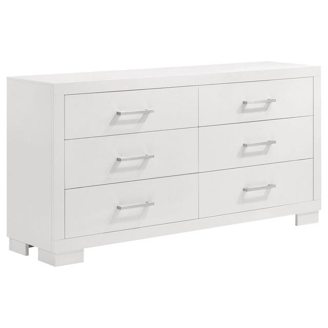  Coaster Furniture Jessica 202993 6-Drawer Dresser - Snow White IMAGE 1