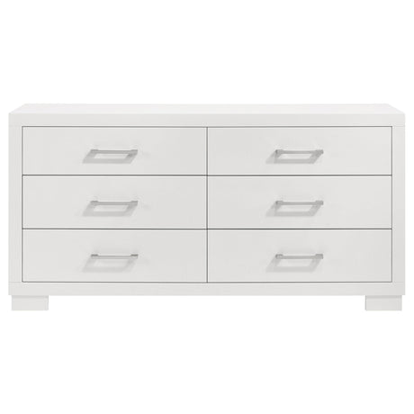  Coaster Furniture Jessica 202993 6-Drawer Dresser - Snow White IMAGE 2
