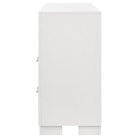  Coaster Furniture Jessica 202993 6-Drawer Dresser - Snow White IMAGE 4