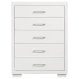  Coaster Furniture Jessica 202995 5-Drawer Bedroom Chest - Snow White IMAGE 2