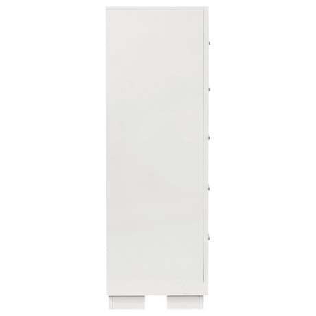  Coaster Furniture Jessica 202995 5-Drawer Bedroom Chest - Snow White IMAGE 8