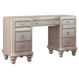 Bling Game 9-drawer Vanity Desk Metallic Platinum image