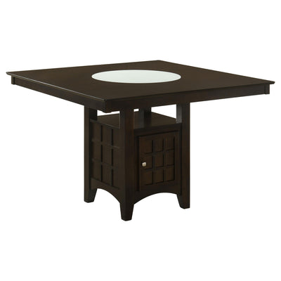  Coaster Furniture Gabriel 100438 52-inch Counter Height Dining Table - Cappuccino IMAGE 1
