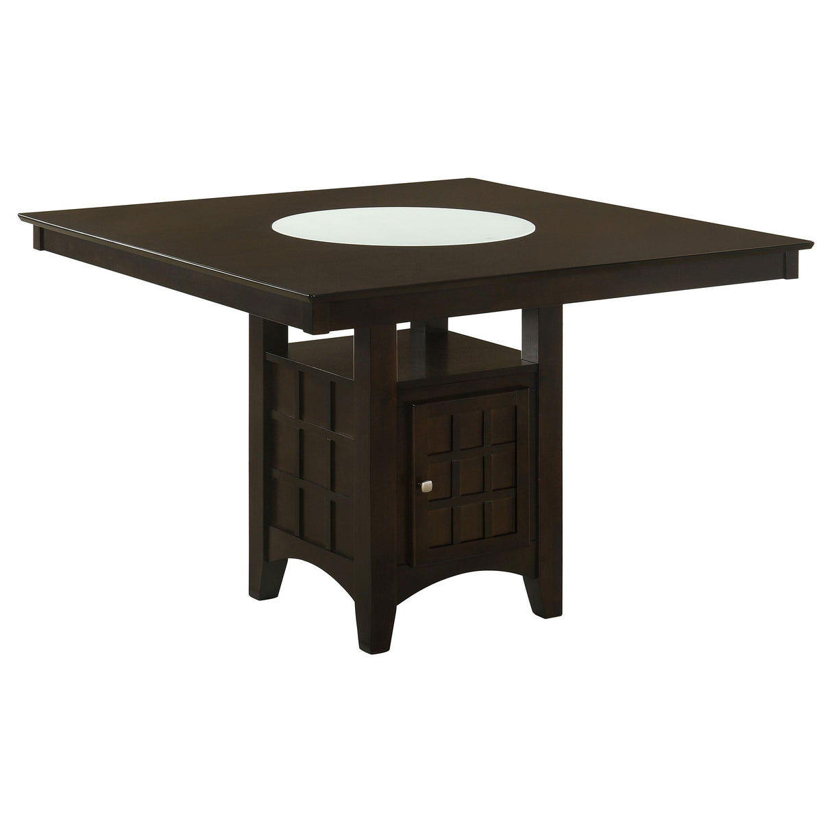  Coaster Furniture Gabriel 100438 52-inch Counter Height Dining Table - Cappuccino IMAGE 1