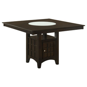  Coaster Furniture Gabriel 100438 52-inch Counter Height Dining Table - Cappuccino IMAGE 1
