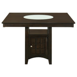  Coaster Furniture Gabriel 100438 52-inch Counter Height Dining Table - Cappuccino IMAGE 3