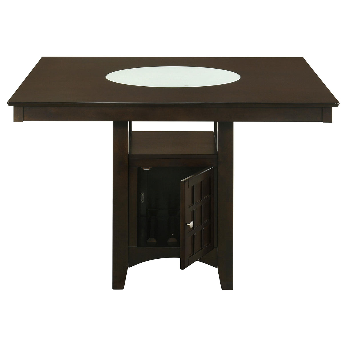  Coaster Furniture Gabriel 100438 52-inch Counter Height Dining Table - Cappuccino IMAGE 4