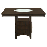  Coaster Furniture Gabriel 100438 52-inch Counter Height Dining Table - Cappuccino IMAGE 5