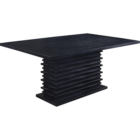  Coaster Furniture Stanton 102061 Rectangular 66-inch Dining Table - Black IMAGE 1