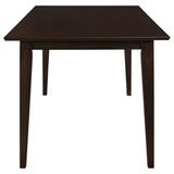  Coaster Furniture Gabriel 100771 Rectangular 59-inch Wood Dining Table - Cappuccino IMAGE 3