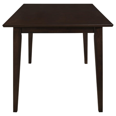  Coaster Furniture Gabriel 100771 Rectangular 59-inch Wood Dining Table - Cappuccino IMAGE 3