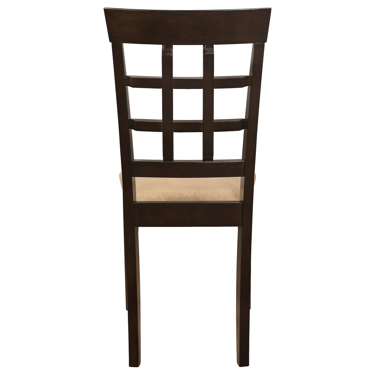  Coaster Furniture Gabriel 100772 Lattice Back Dining Side Chair - Cappuccino (Set of 2) IMAGE 6