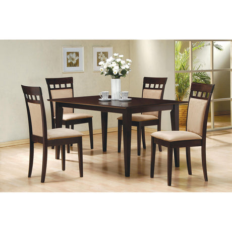  Coaster Furniture Gabriel 100773 Closed Back Dining Side Chair - Cappuccino (Set of 2) IMAGE 11