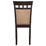  Coaster Furniture Gabriel 100773 Closed Back Dining Side Chair - Cappuccino (Set of 2) IMAGE 6