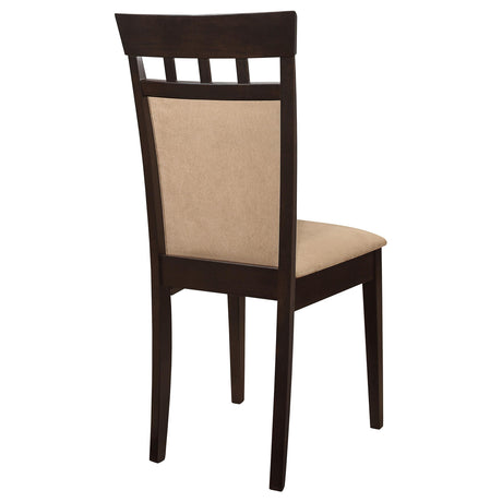  Coaster Furniture Gabriel 100773 Closed Back Dining Side Chair - Cappuccino (Set of 2) IMAGE 7