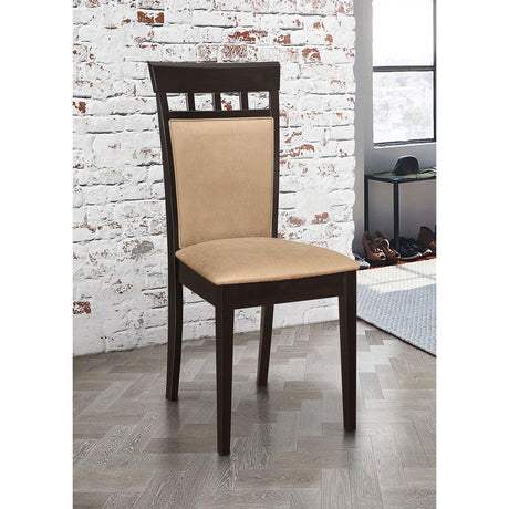  Coaster Furniture Gabriel 100773 Closed Back Dining Side Chair - Cappuccino (Set of 2) IMAGE 9