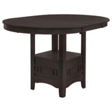  Coaster Furniture Lavon 102888 Oval 60-inch Extension Counter Dining Table - Espresso IMAGE 5