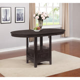  Coaster Furniture Lavon 102888 Oval 60-inch Extension Counter Dining Table - Espresso IMAGE 6