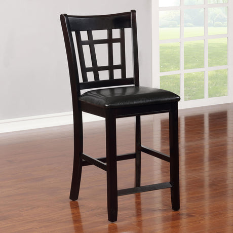  Coaster Furniture Lavon 102889 Wood Counter Chair - Black and Espresso (Set of 2) IMAGE 9
