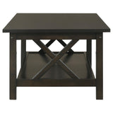  Coaster Furniture Rachelle 5909 3-piece Rectangular Coffee Table Set - Deep Merlot IMAGE 4