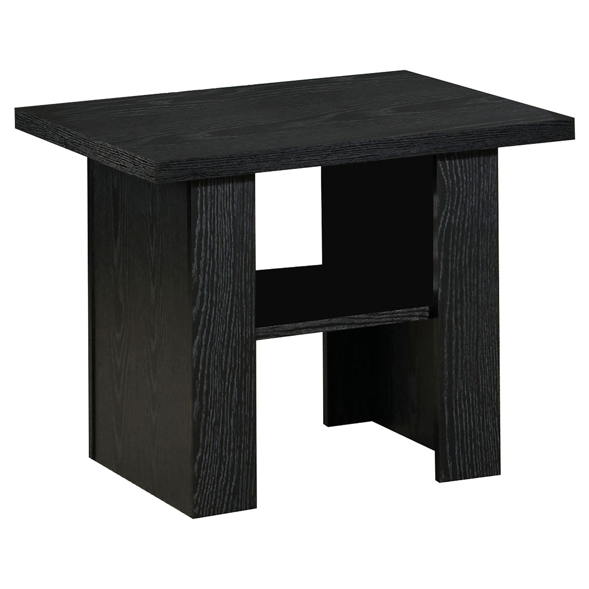  Coaster Furniture Rodez 700345 3-piece Engineered Wood Coffee Table Set - Black Oak IMAGE 3