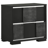 Blacktoft 2-drawer Nightstand Black image