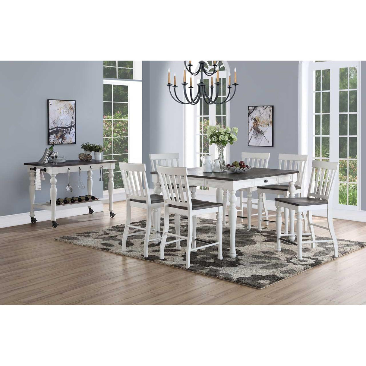  Steve Silver Furniture Joanna 7 pc Counter Height Dining Set IMAGE 2