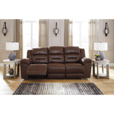  Signature Design by Ashley Stoneland 39904U1 2 pc Reclining Living Room Set - Chocolate IMAGE 2