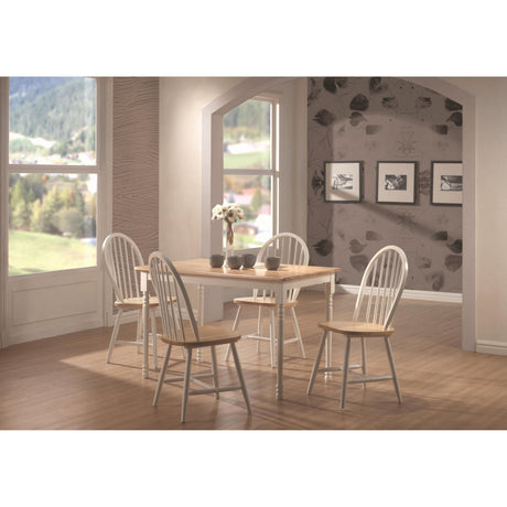 Coaster Furniture Cinder 4129 Wood Dining Side Chair - White (Set of 4) IMAGE 3