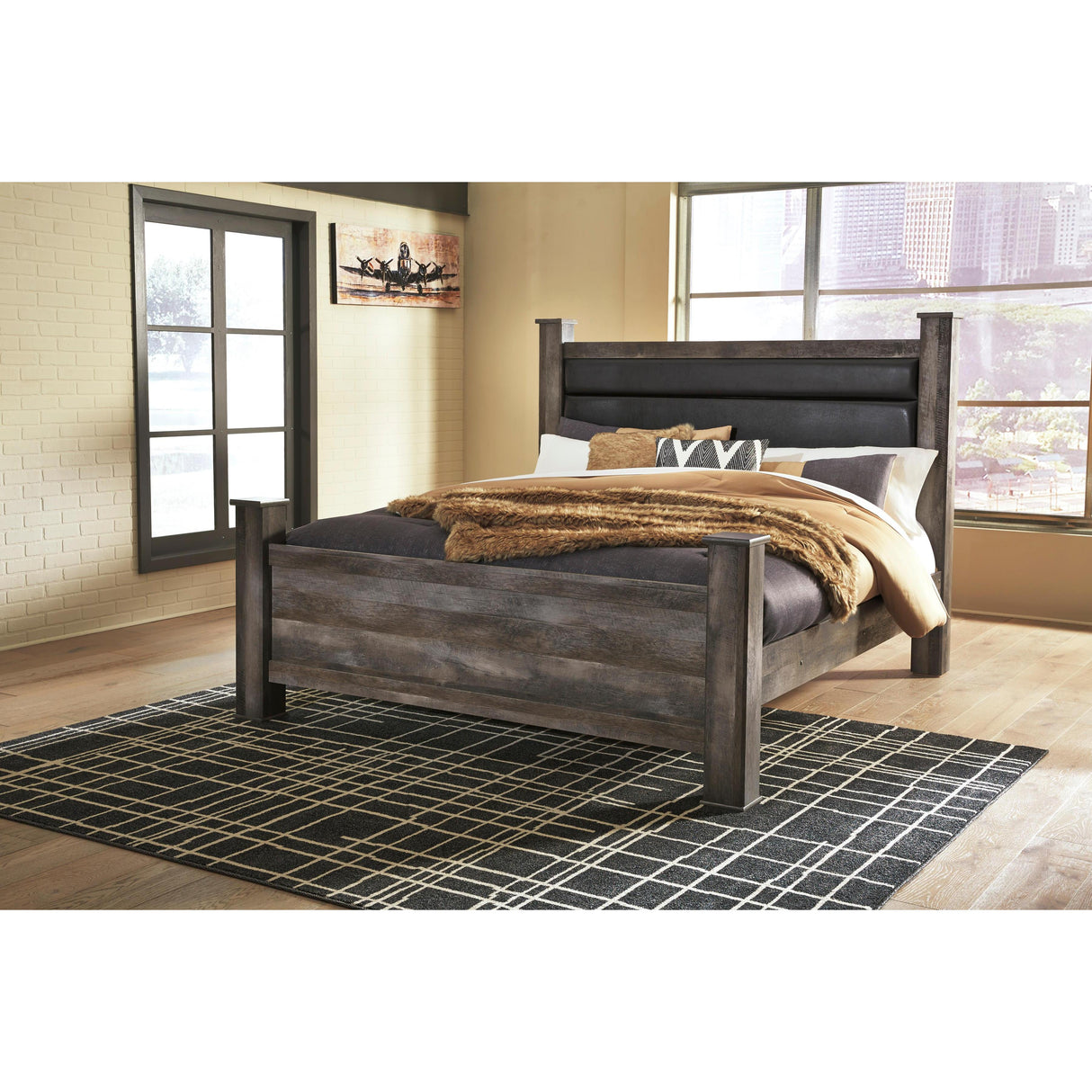  Signature Design by Ashley Wynnlow B440 7 pc King Poster Bedroom Set IMAGE 2