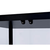  Coaster Furniture Delphinium 950170 5-shelf Clear Glass Curio Display Cabinet - Black IMAGE 8