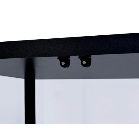  Coaster Furniture Delphinium 950170 5-shelf Clear Glass Curio Display Cabinet - Black IMAGE 8