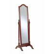  Coaster Furniture Cabot 3103 Wood Adjustable Full Length Cheval Mirror - Merlot IMAGE 1