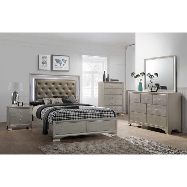  Crown Mark Lyssa B4300 6 pc Queen Panel Bedroom Set IMAGE 1