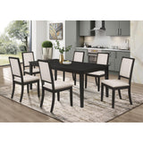  Coaster Furniture Louise 101562 Upholstered Wood Dining Side Chair - Black (Set of 2) IMAGE 9