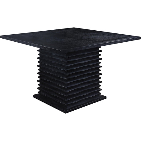  Coaster Furniture Stanton 102068 Square 54-inch Counter Height Dining Table - Black IMAGE 1