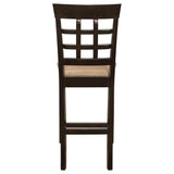  Coaster Furniture Gabriel 100209 Lattice Back Counter Chair - Cappuccino (Set of 2) IMAGE 6