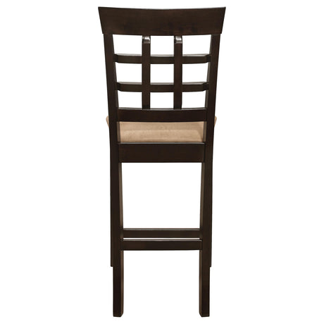  Coaster Furniture Gabriel 100209 Lattice Back Counter Chair - Cappuccino (Set of 2) IMAGE 6