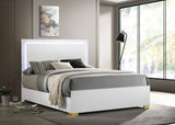 Marceline Bed With Led Headboard White