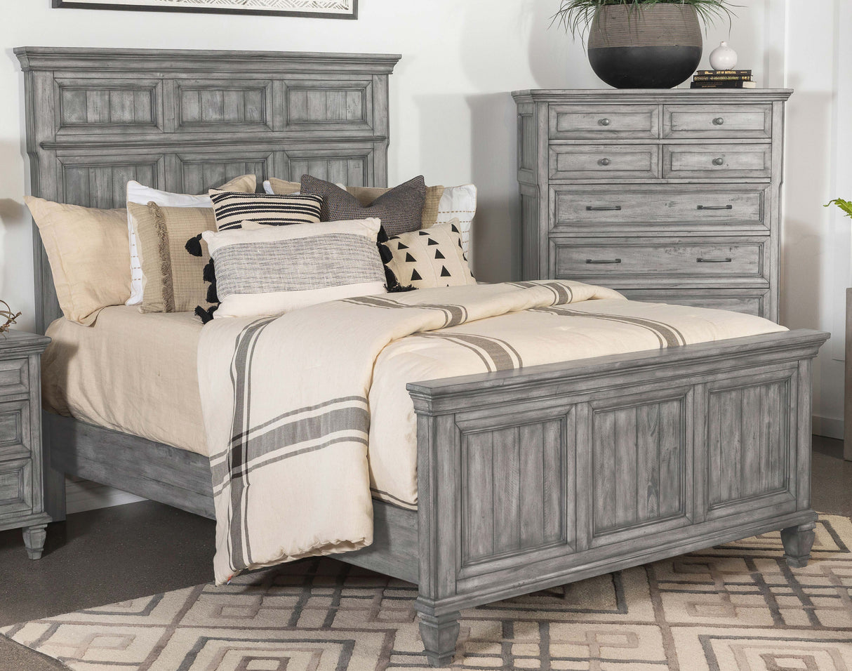 Avenue Panel Bed Grey image