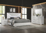 Ives 4 & 5 Piece Bedroom Set E.king & Queen White & Grey