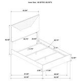 Ives 4 & 5 Piece Bedroom Set E.king & Queen White & Grey