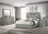 Ives 4 & 5 Piece Bedroom Set E.king & Queen White & Grey