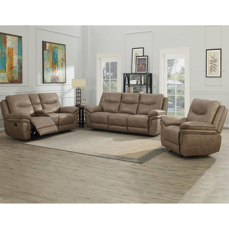  Steve Silver Furniture Isabella IS850 3 pc Reclining Living Room Set - Sand IMAGE 1