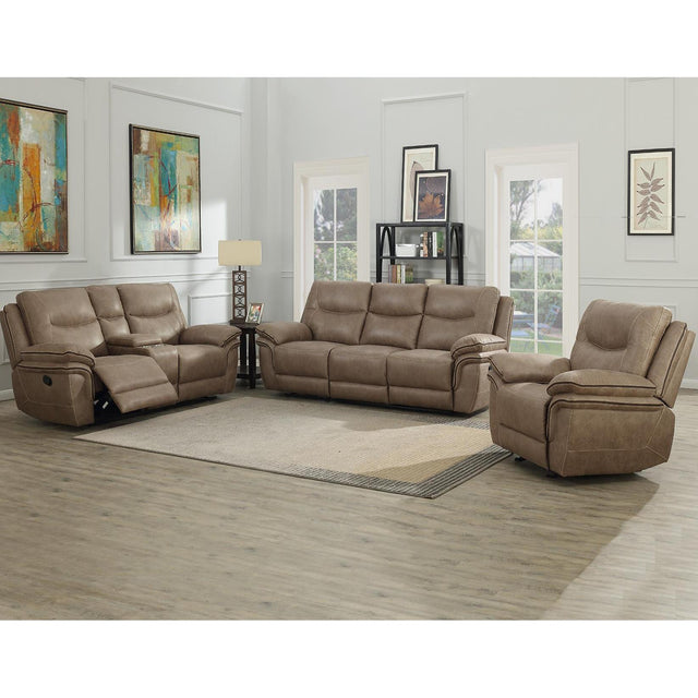  Steve Silver Furniture Isabella IS850 3 pc Reclining Living Room Set - Sand IMAGE 1