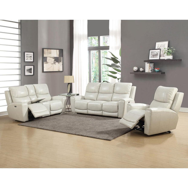  Steve Silver Furniture Laurel LL950 3 pc Power Reclining Living Room Set - Ivory IMAGE 1