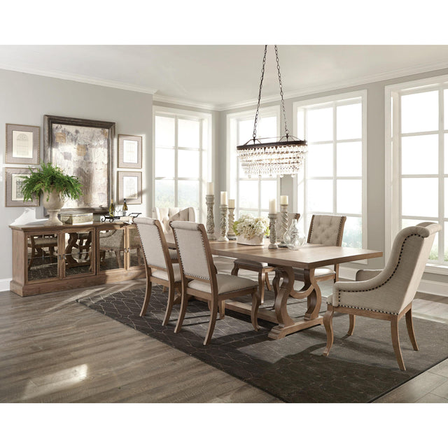  Coaster Furniture Brockway 110291 7 pc Dining Set IMAGE 1