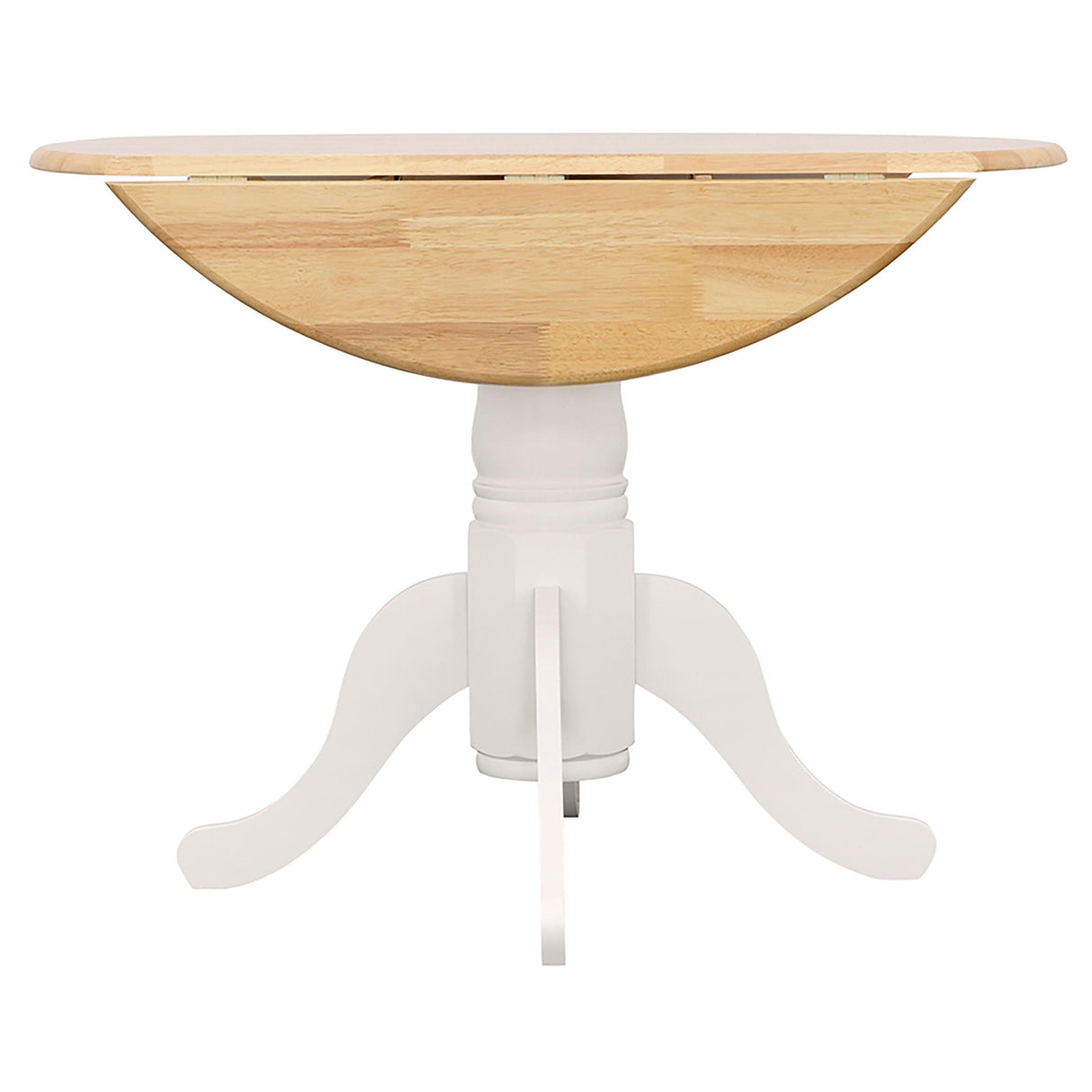  Coaster Furniture Allison 4241 Round 40-inch Drop Leaf Extension Dining Table - White IMAGE 10