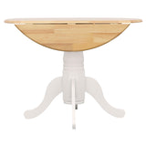  Coaster Furniture Allison 4241 Round 40-inch Drop Leaf Extension Dining Table - White IMAGE 10